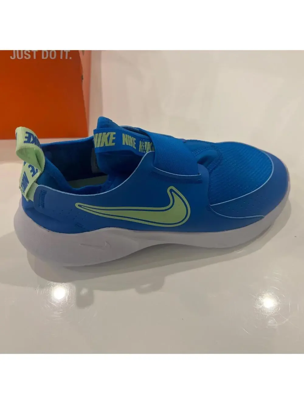 Boy's Nike Flex Runner 3 Sneaker Big Kid FN1294-400 Blue Mesh Size 7 Y